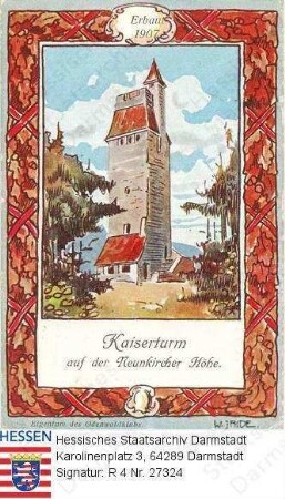 Neunkirchen im Odenwald, Neunkircher Höhe / Kaiserturm (erbaut 1907)