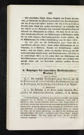 Satzungen des bayerischen Volksschullehrer-Vereines