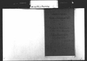 Tagebuchaufzeichnungen Wilhelm von Meysenbug aus Berlin