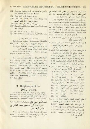 2. Religionsgeschichte (No. 2800-2811)