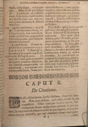 Caput II. De Citatione.