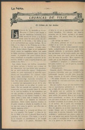 Crónicas de viaje : El Cristo de los Andes