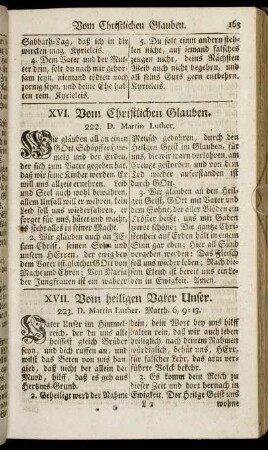 XVII. Vom heiligen Vater Unser.