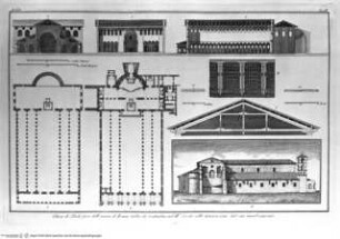 Storia dell'arte, vol. II, San Paolo Fuori le mura, Grundrisse und Schnitte