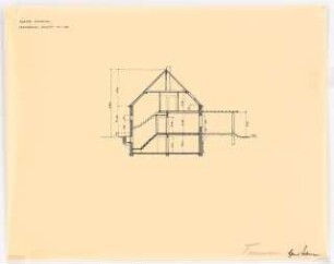 Kleines Wohnhaus: Querschnitt 1:100