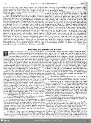 Entlassung von gewerblichen Gehilfen