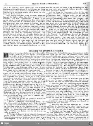 Entlassung von gewerblichen Gehilfen