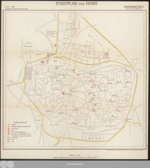 Stadtplan Von Homs