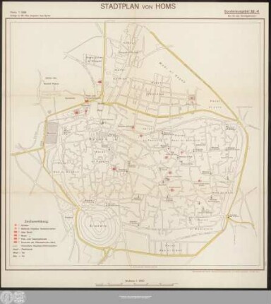 Stadtplan Von Homs
