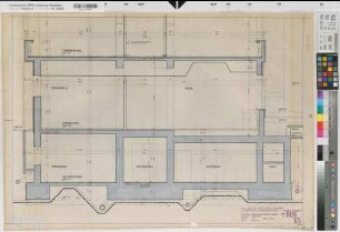 Arnsberg, Bezirksregierung, Hauptgebäude Seibertzstr. 1, Querschnitt