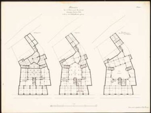 Firmengebäude an der Leipziger Straße 6, Halle/Salle: Grundrisse KG, EG, 1.OG 1:200