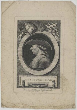 Bildnis des Papst Pivs VI.