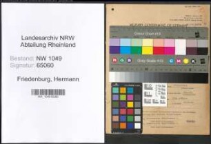 Entnazifizierung Hermann Friedenburg , geb. 13.08.1910 (Vulkaniseur)