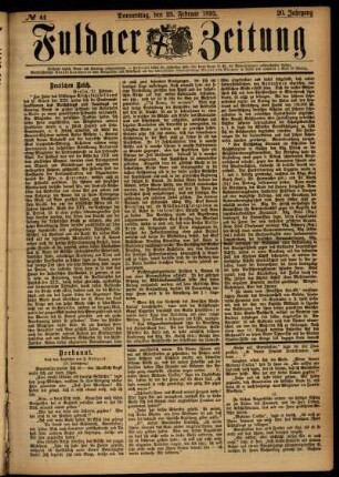 Ausgabe vom Donnerstag, den 23. Februar 1893.