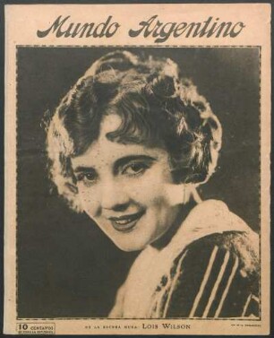 De la escena muda: Lois Wilson [Fotografía]