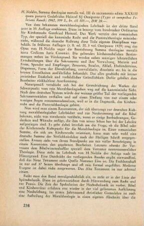238-239 [Rezension] Noldin, Hieronymus, De sacramentis