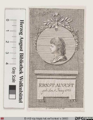 Bildnis Ernst August, König von Hannover (reg. 1837-51)