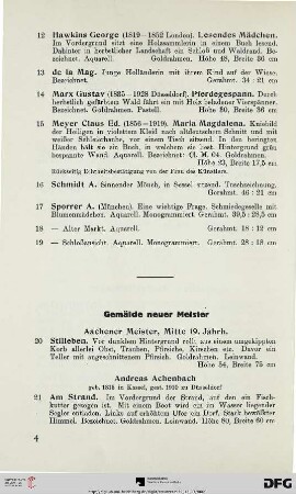 Gemälde neuer Meister (Nr. 20-129)