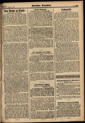 Zweite Ausgabe vom Montag, den 03. Dezember 1934.