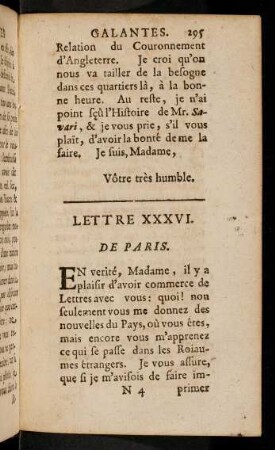 295-320, Lettre XXXVI.