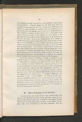 38. Offices Colllecting Inland Revenue.