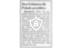 Den Schützen die Pokale gestohlen
