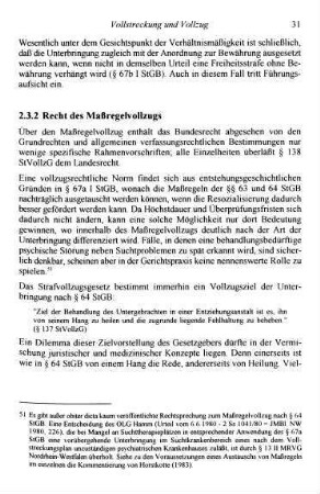 31-34, 2.3.2 Recht des Maßregelvollzugs