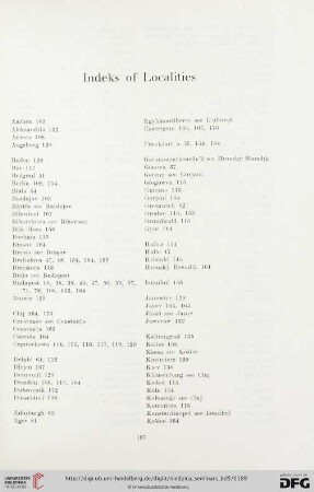 Indeks of Localities