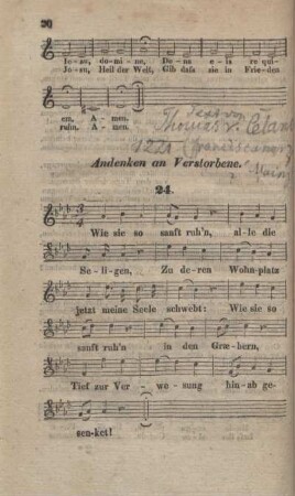 Andenken an Verstorbene