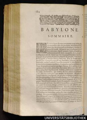 Babylone. Sommaire.