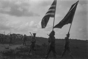 Liberianischer Unabhängigkeitstag : Militärparade der liberianischen Armee, anlässlich des Unabhängigkeitstages am 26.Juli 1939.