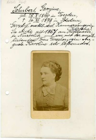 Schubert, Georgine (1840-1878)