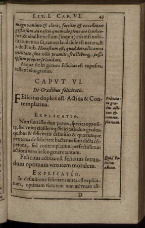 Caput VI. De Gradibus felicitatis.