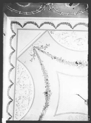 Potsdam, Stadtschloss, Wohnung der Königin Luise, Schlafzimmer , R.:34., Deckendetail.