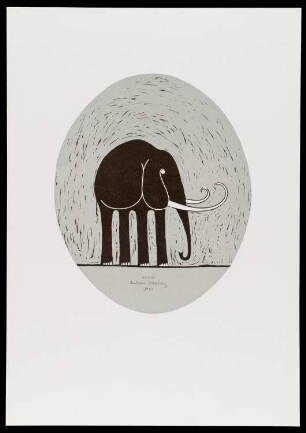 Druck der Künstlerin Barbara Oldenburg, o.T. Ed. 48/250, 1974