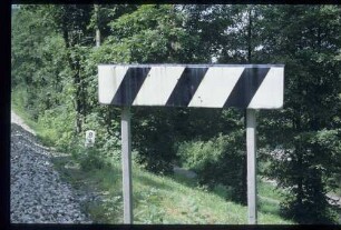 Haltepunkttafel für den Hp. Urach-Wasserfall in km 8+910