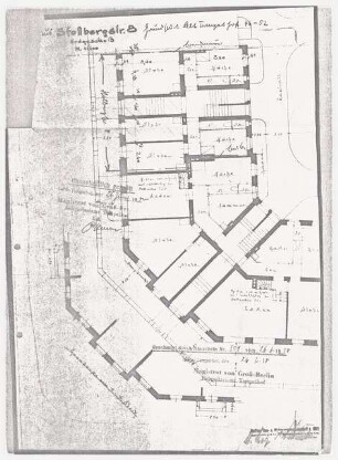 Wohnhäuser Berlin-Tempelhof Umbau: Stolbergstraße 8: Grundriss EG