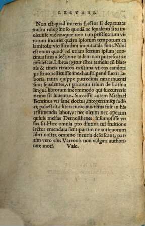 M. T. Varronis quae supersunt : ex libris, quem de lingua latina ac verborum Origine conscripsit, fragmenta