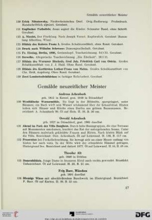 Gemälde neuzeitlicher Meister (Nr. 17-309)