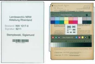 Entnazifizierung Sigismund Stemplewski , geb. 18.12.1886 (Schreiner)