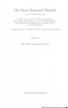 Die Offenbarung des Johannes