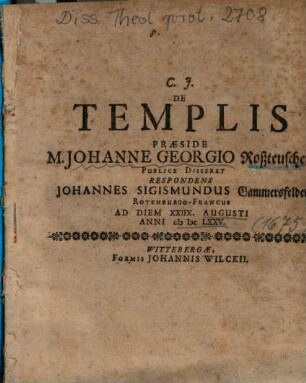 De Templis