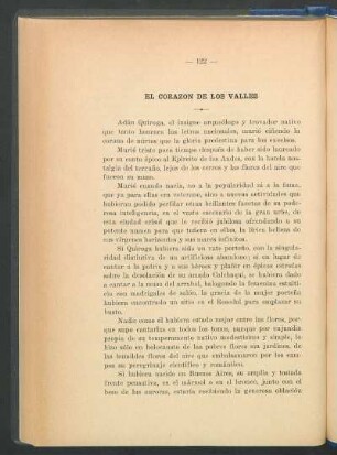El Corazón de los Valles
