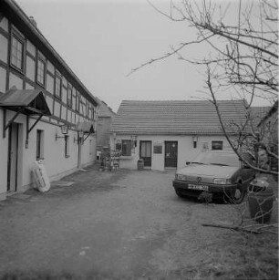 Dresden-Reick, Altreick 19. Wohnhaus (Häusleranwesen, 2. H. 18. Jh. / 1. H. 19. Jh.). Hofansicht