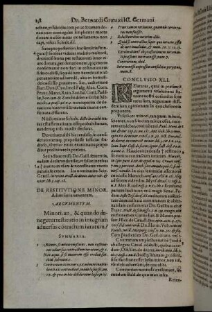 De Restitutione Minor.