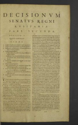 Decisio I. - XXXV.