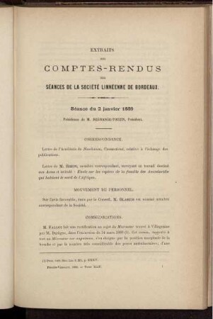 Extraits Des Comptes-Rendus Des Séances De La Société Linnéenne De Bordeaux.