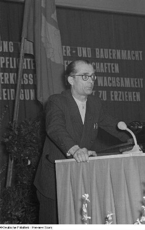 Rede eines Gewerkschaftsfunktionärs
