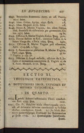 207-226, Sectio XI. Theologia Catechetica
