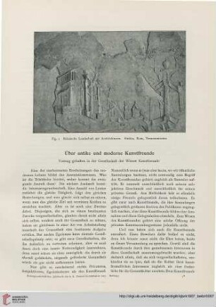 1907: Über antike und moderne Kunstfreunde : Vortrag gehalten in der Gesellschaft der Wiener Kunstfreunde